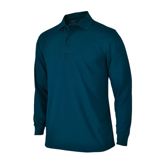 Monterey Club Men's Medium Weight Pique Solid Long Sleeve Golf Polo Shirt #1369