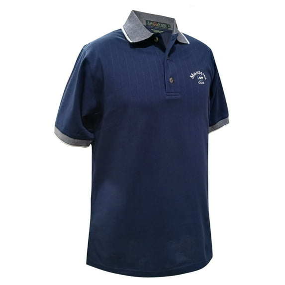 Monterey Club Men's Mercerized Combed Cotton Solid Pique Sport Golf Polo Shirt #3028