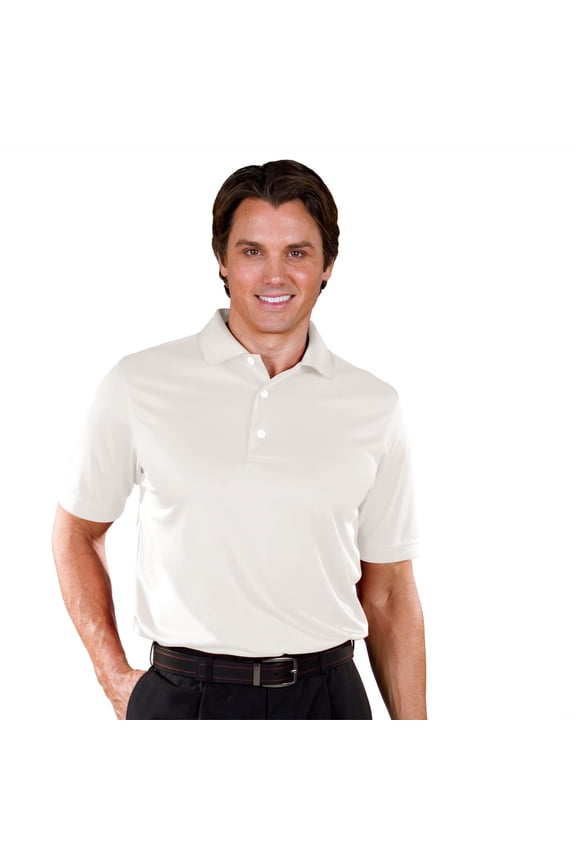 Men's Micro Spade Texture Solid Golf Polo Shirt #1073