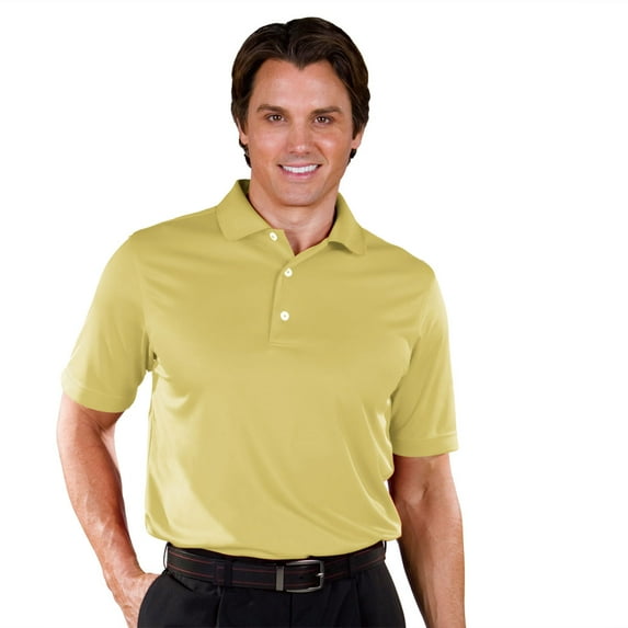 Monterey Club Men's Micro Spade Texture Solid Golf Polo Shirt #1073