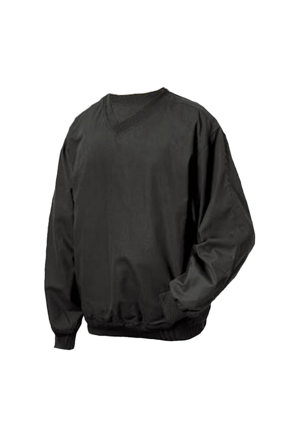 Men's Microfiber Poplin V-Neck Pullover #7412