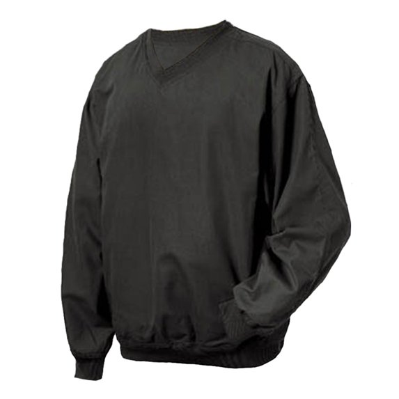 Monterey Club Men's Microfiber Poplin V-Neck Pullover #7412