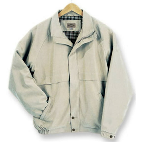 Monterey Club Men's Microfiber Satin Raglan Wind Jacket #1718