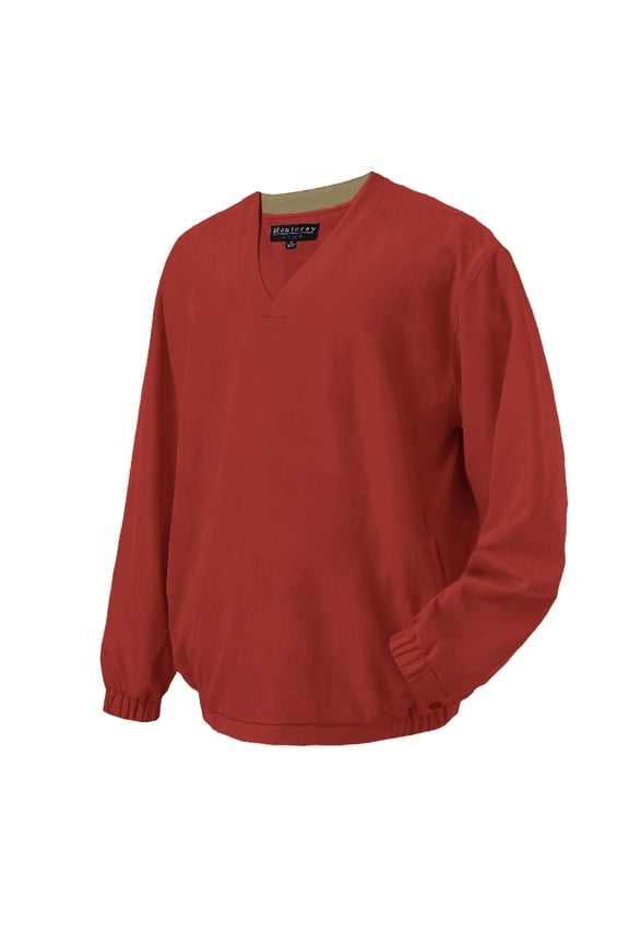 Men's Microfiber Satin V-Neck Pullover #1766