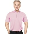 thumbnail image 1 of Monterey Club Men's Microfiber Solid Tailored Collar Short Sleeve Golf Polo Shirt #5060, 1 of 2