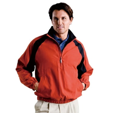 Monterey Club Men's Microfiber Suede 1/2 Zip Raglan Pullover #1780