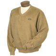 thumbnail image 1 of Monterey Club Men's Microfiber Suede Peached V-Neck Long Sleeve Pullover #1744, 1 of 2