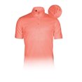 thumbnail image 1 of Monterey Club Men's Microfiber Tonal Pinstripe Texture, Solid Tailored Collar Button-Down Short Sleeve Golf Polo Shirt #3638, 1 of 2