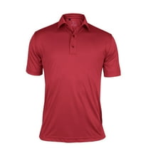 Monterey Club Men's Microfiber Tonal Pinstripe Texture, Solid Tailored Collar Short Sleeve Golf Polo Shirt #3637