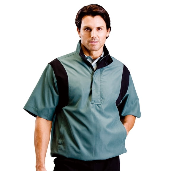 Monterey Club Men's Microfiber Twill 1/2 Zip Windbreaker #1787