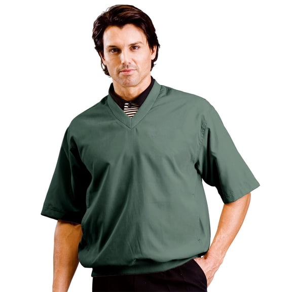 Monterey Club Men's Microfiber Twill V-Neck Windshirt #1789