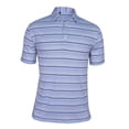 thumbnail image 1 of Monterey Club Men's Multifarious Stripe Texture Tailored Collar short sleeve Golf Polo Shirt #3645, 1 of 2