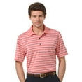 thumbnail image 1 of Monterey Club Men's Novelty Stripe Jersey Golf Polo Shirt #1641, 1 of 2