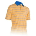 thumbnail image 1 of Monterey Club Men's Osage Stripe Texture Golf Polo Shirt #3624, 1 of 2