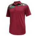 thumbnail image 1 of Monterey Club Men's Palm Leaves Print Block Golf Polo Shirt #1696, 1 of 2