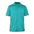 thumbnail image 1 of Monterey Club Men's Paradise Texture Emboss Camp Casual Golf Polo Shirt #1286, 1 of 2