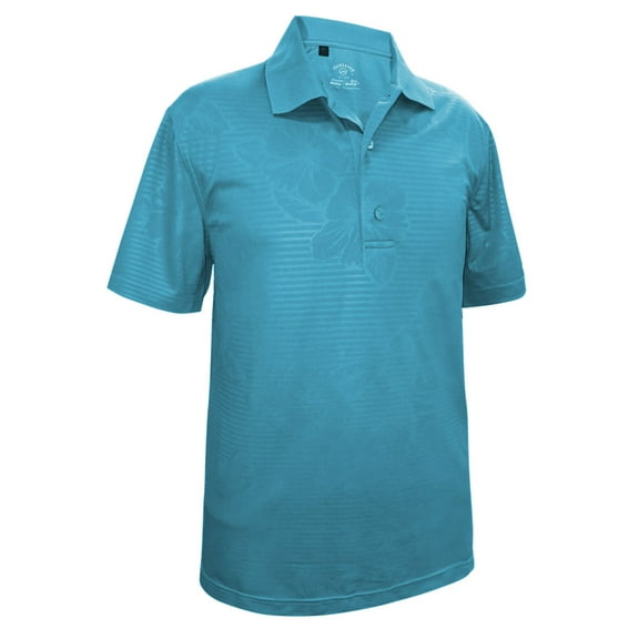 Monterey Club Men's Paradise Texture Emboss Golf Polo Shirt #1285