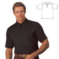 thumbnail image 1 of Monterey Club Men's Performance Jersey Solid Golf Polo Shirt #1046, 1 of 2