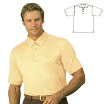 Monterey Club Men's Performance Jersey Solid Golf Polo Shirt #1046