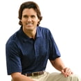 thumbnail image 1 of Monterey Club Men's Pima Cotton Jacquard Golf Polo Shirt #1273, 1 of 2