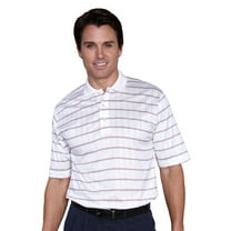 Monterey Club Men's Pima Cotton Jacquard Golf Polo Shirt #1274