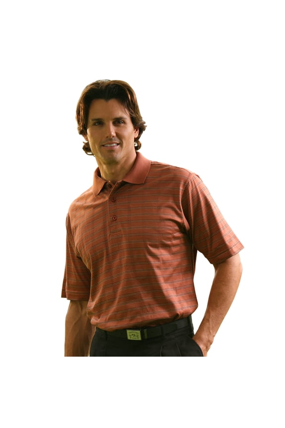Men's Pima Cotton Jacquard Golf Polo Shirt #1275