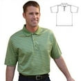 thumbnail image 1 of Monterey Club Men's Pima Cotton Jacquard Golf Polo Shirt #1388, 1 of 2