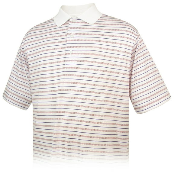 Monterey Club Men's Pima Cotton Jacquard Golf Polo Shirt #1442