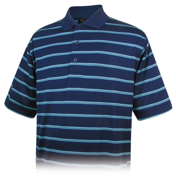 Monterey Club Men's Pima Cotton Jacquard Golf Polo Shirt #1448