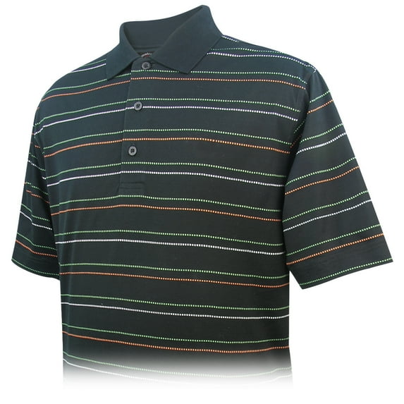 Monterey Club Men's Pima Cotton Jacquard Golf Polo Shirt #1455