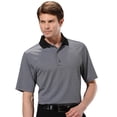 thumbnail image 1 of Monterey Club Men's Pinstripe Jersey Golf Polo Shirt #1660, 1 of 2