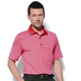 thumbnail image 1 of Monterey Club Men's Pinstripe Jersey Golf Polo Shirt #1660, 1 of 2