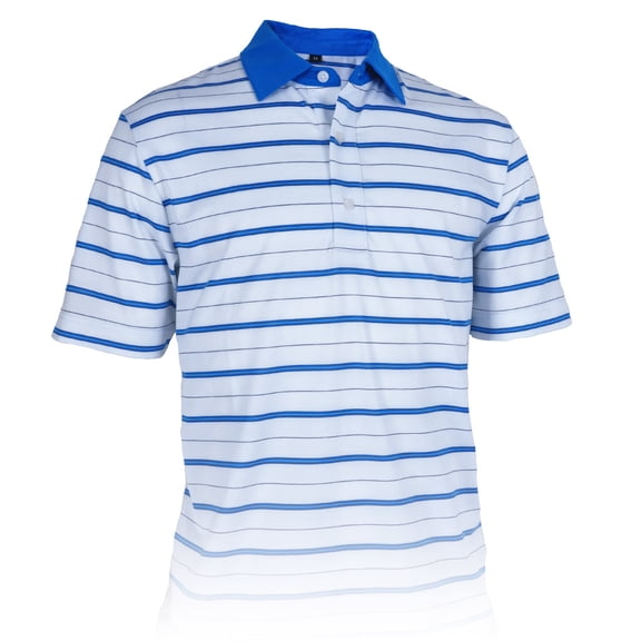 Monterey Club Men's Playoff Stripe Texture Golf Polo Shirt #3602