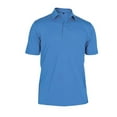 thumbnail image 1 of Monterey Club Men's Point Collar Medium Weight Pique Solid Golf Polo Shirt #1300, 1 of 2