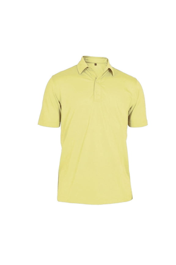 Men's Point Collar Medium Weight Pique Solid Golf Polo Shirt #1300