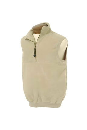 Men's Polar Fleece Front Half Zipper Vest #7628