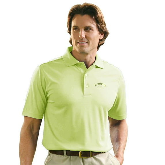 Monterey Club Men's Pro Mesh Texture Solid Golf Polo Shirt #1069