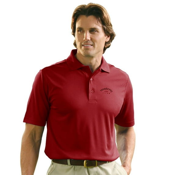 Monterey Club Men's Pro Mesh Texture Solid Golf Polo Shirt #1069