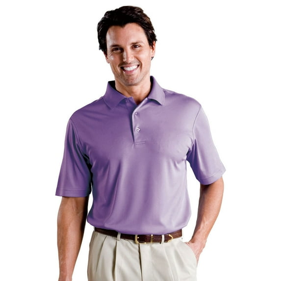 Monterey Club Men's Pro Mesh Texture Solid Golf Polo Shirt #1089