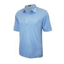 Monterey Club Men's Pro Mesh Texture Solid Golf Polo Shirt #3633