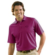 Monterey Club Men's Radiant Texture Solid Golf Polo Shirt #1072