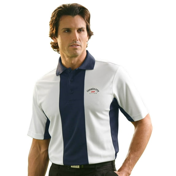 Monterey Club Men's Rugby Colorblock Golf Polo Shirt #1036