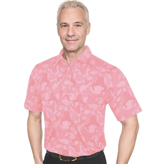 Monterey Club Men's Short Sleeve Animal Print Golf Polo Shirt #3526