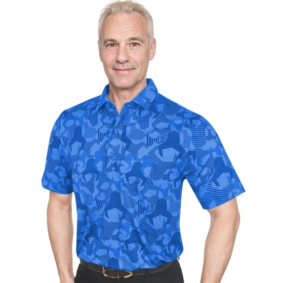 Monterey Club Men's Short Sleeve Animal Print Golf Polo Shirt #3526
