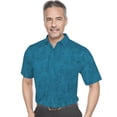 thumbnail image 1 of Monterey Club Men's Short Sleeve Track Print Golf Polo Shirt #3528, 1 of 2