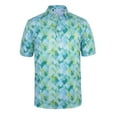 thumbnail image 1 of Monterey Club Men's Small Rhombic lattice Print Tailored Collar Short Sleeve Golf Polo Shirt #3516, 1 of 2