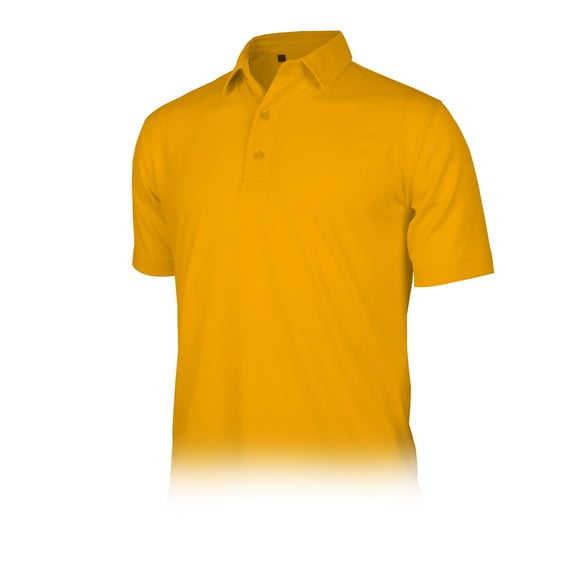 Monterey Club Men's Solid Horizontal Edge-Line Tailored Collar Short Sleeve Golf Polo Shirt #3634