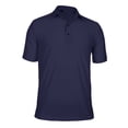 thumbnail image 1 of Monterey Club Men's Solid Horizontal alignment stretch fabric,Tailored Collar Short sleeve Golf Polo Shirt #1295, 1 of 2