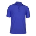 thumbnail image 1 of Monterey Club Men's Solid Horizontal alignment stretch fabric,Tailored Collar Short sleeve Golf Polo Shirt #1295, 1 of 2