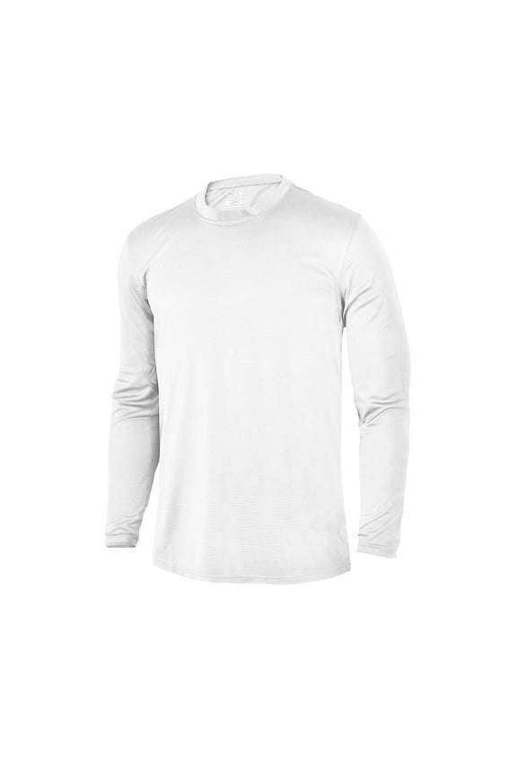 Men's Solid Jersey Long Sleeve Crew Shirt #1166